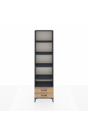 Arges Dolap 5 Raflı 2 Çekmeceli 60x30x221 Antrasit-Çam