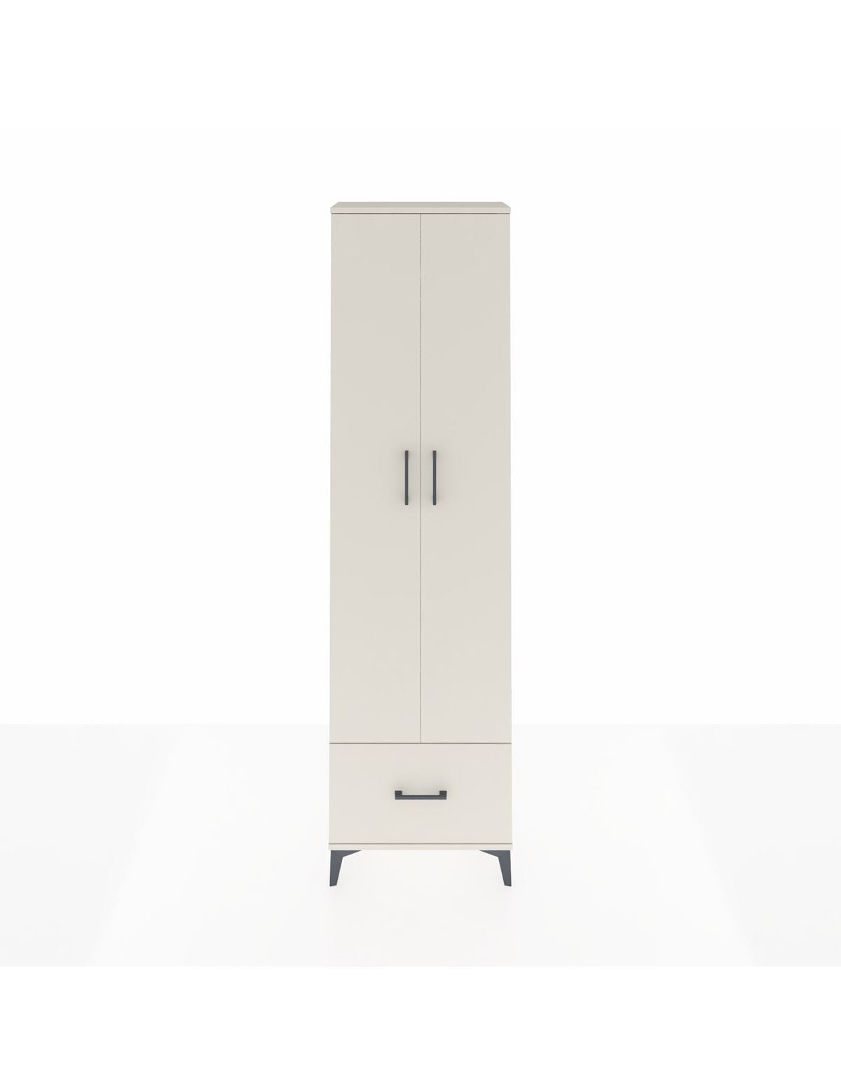 Arges Dolap 3 Raflı Tek Çekmeceli Tek Askılı 60x30x221 Aytaşı-Aytaşı