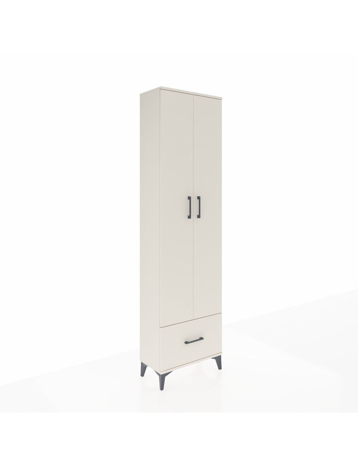 Arges Dolap 3 Raflı Tek Çekmeceli Tek Askılı 60x30x221 Aytaşı-Aytaşı