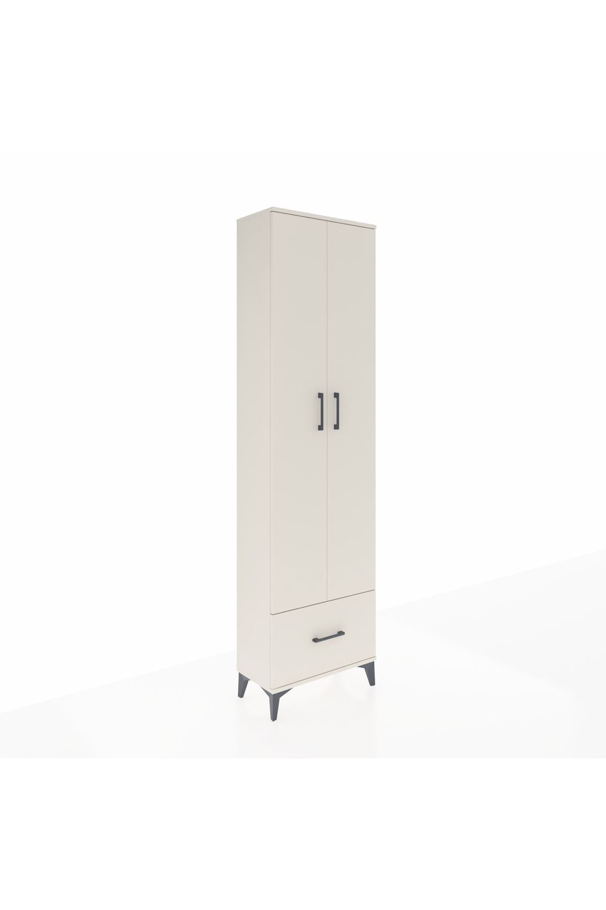 Arges Dolap 3 Raflı Tek Çekmeceli Tek Askılı 60x30x221 Aytaşı-Aytaşı