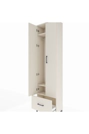 Arges Dolap 3 Raflı Tek Çekmeceli Tek Askılı 60x30x221 Aytaşı-Aytaşı