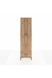 Arges Dolap 3 Raflı Tek Çekmeceli Tek Askılı 60x30x221 Çam-Çam