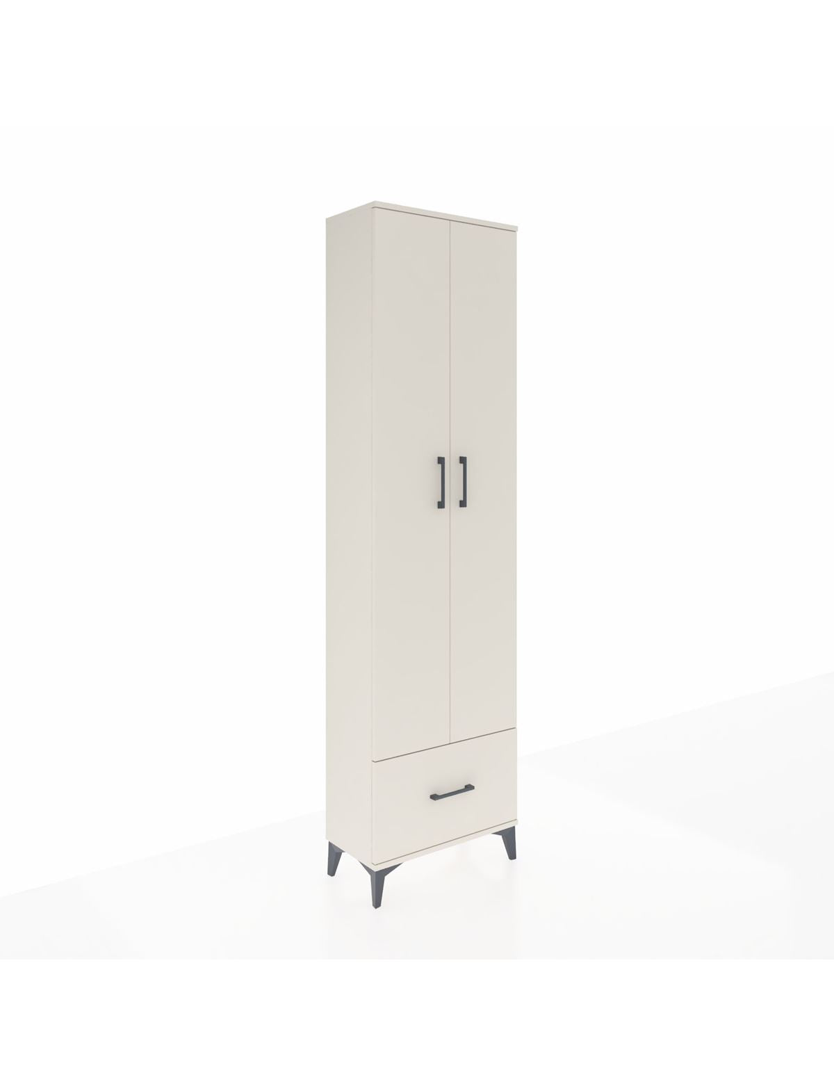 Arges Dolap 5 Raflı Tek Çekmeceli 2 Kapaklı 60x30x221 Aytaşı-Aytaşı