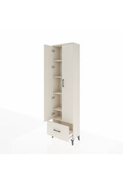 Arges Dolap 5 Raflı Tek Çekmeceli 2 Kapaklı 60x30x221 Aytaşı-Aytaşı