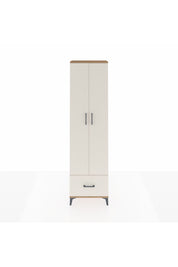 Arges Dolap 5 Raflı Tek Çekmeceli 2 Kapaklı 60x30x221 Çam-Aytaşı