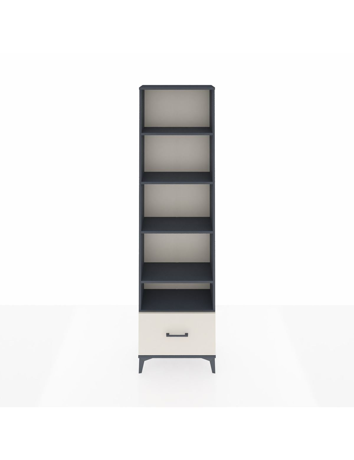 Arges Dolap 5 Raflı Tek Çekmeceli 60x30x221 Antrasit-Aytaşı