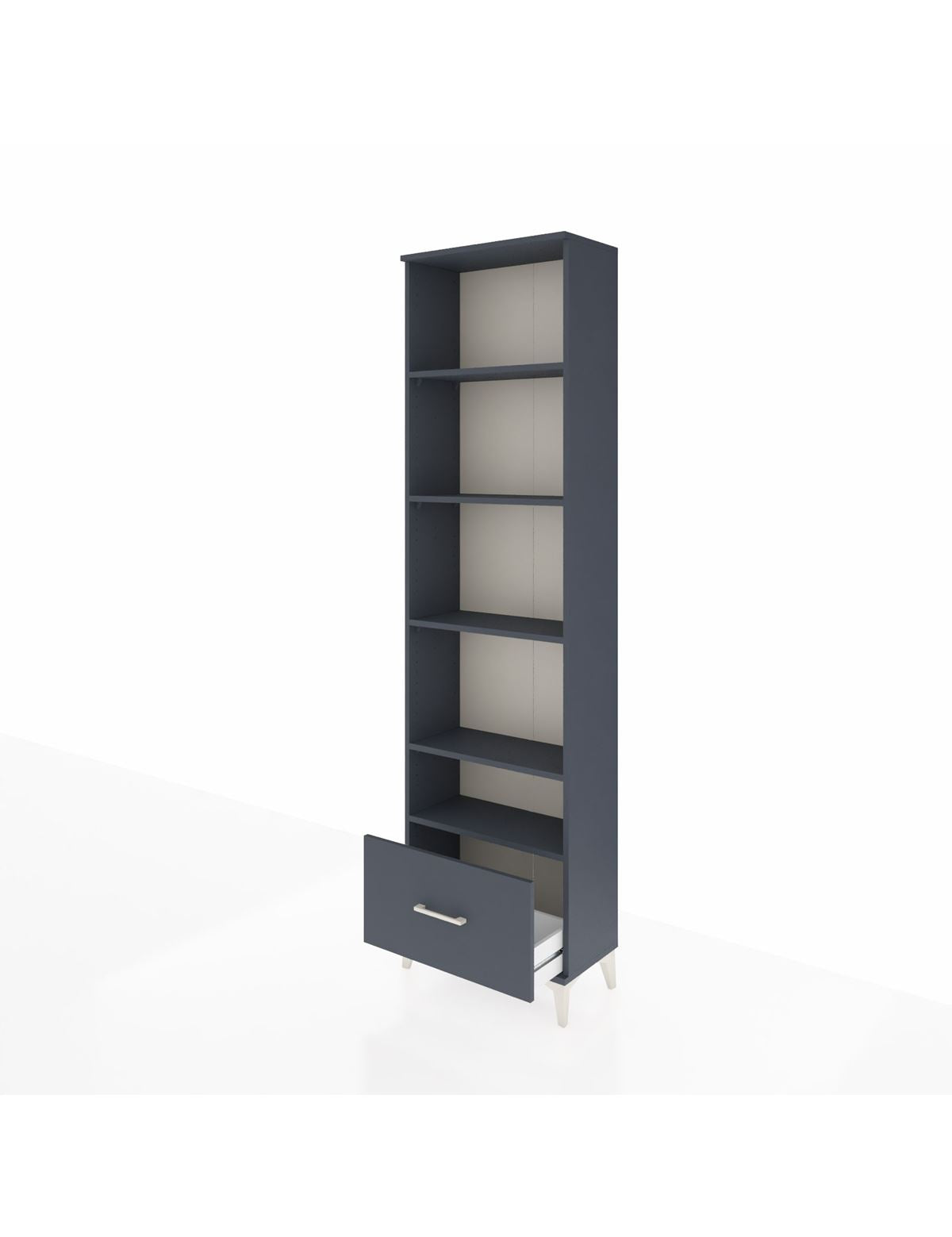 Arges Dolap 5 Raflı Tek Çekmeceli 60x30x221 - S29M012V5A