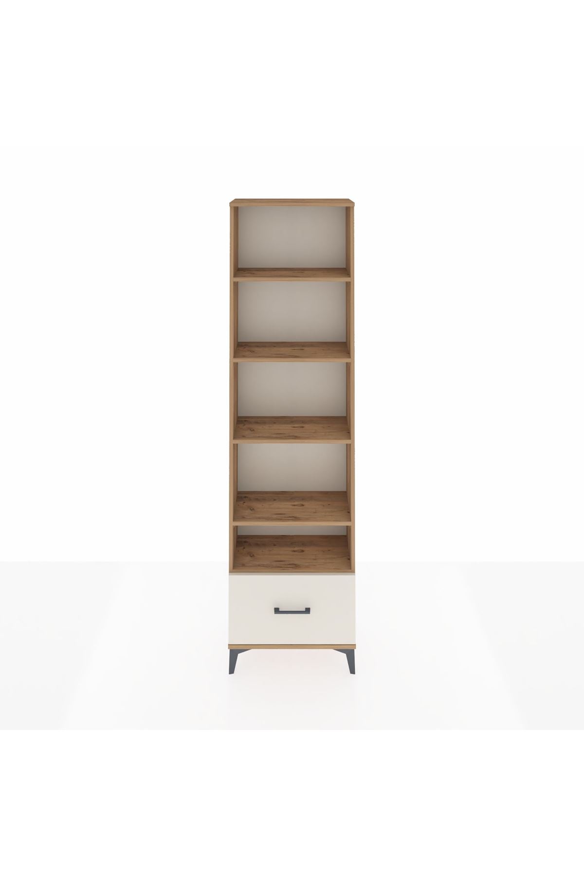 Arges Dolap 5 Raflı Tek Çekmeceli 60x30x221 Çam-Aytaşı