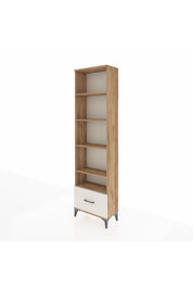 Arges Dolap 5 Raflı Tek Çekmeceli 60x30x221 Çam-Aytaşı