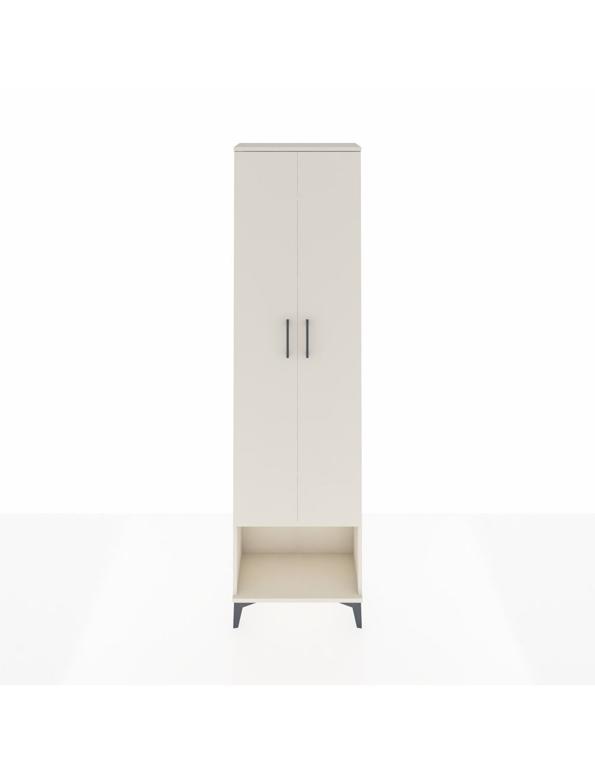 Arges Dolap 3 Raflı 2 Kapaklı Tek Askılı 60x30x221 Aytaşı-Aytaşı