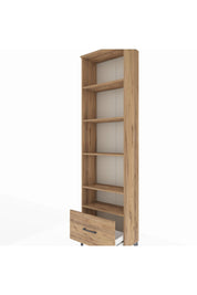 Arges Dolap 5 Raflı Tek Çekmeceli 60x30x221 Çam-Çam