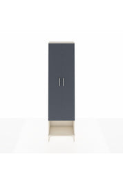 Arges Dolap 3 Raflı 2 Kapaklı Tek Askılı 60x30x221 Aytaşı-Antrasit