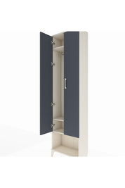 Arges Dolap 3 Raflı 2 Kapaklı Tek Askılı 60x30x221 Aytaşı-Antrasit