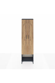 Arges Dolap 3 Raflı 2 Kapaklı Tek Askılı 60x30x221 Antrasit-Çam