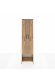 Arges Dolap 3 Raflı 2 Kapaklı Tek Askılı 60x30x221 Çam-Çam