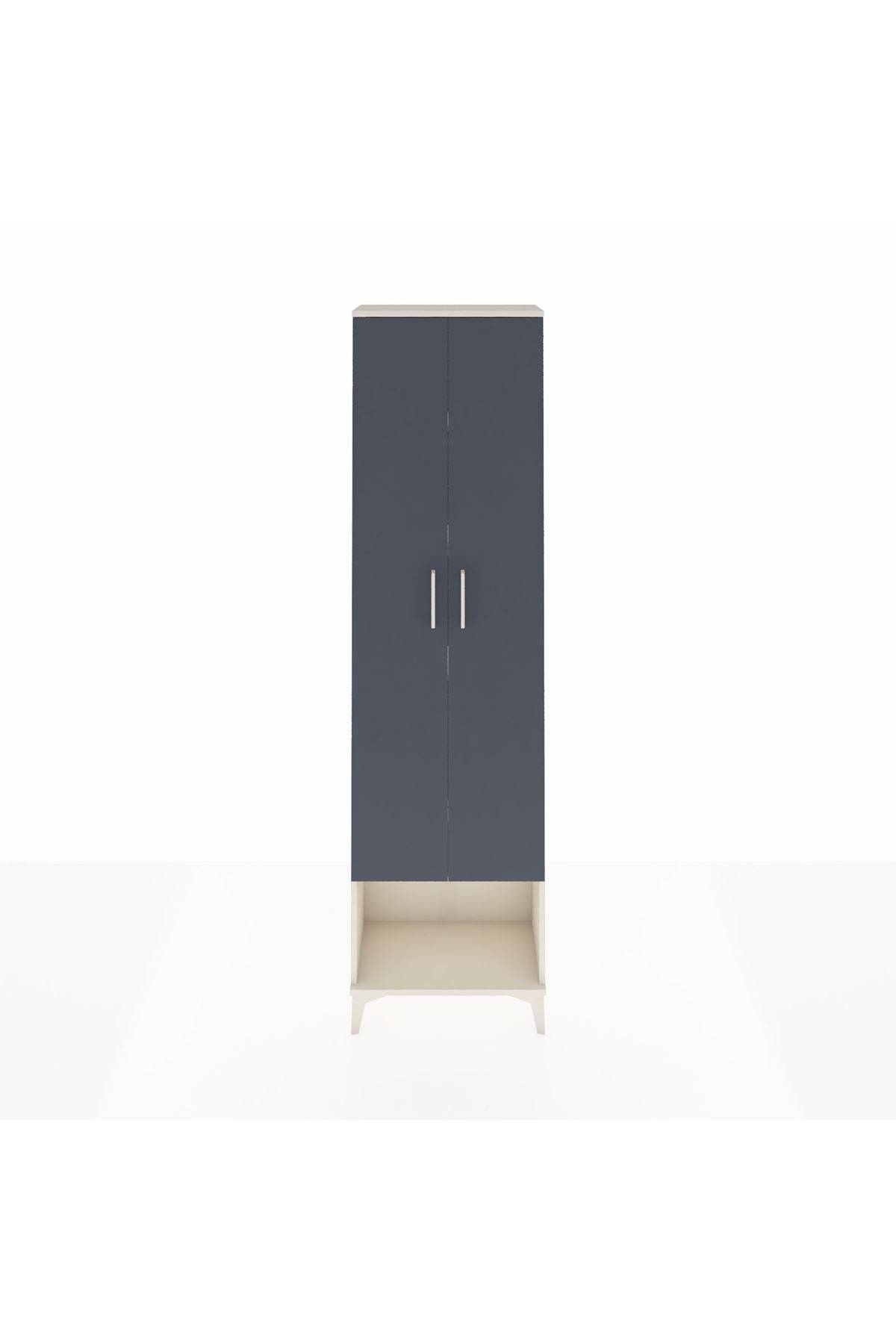 Arges Dolap 5 Raflı 2 Kapaklı 60x30x221 Aytaşı-Antrasit