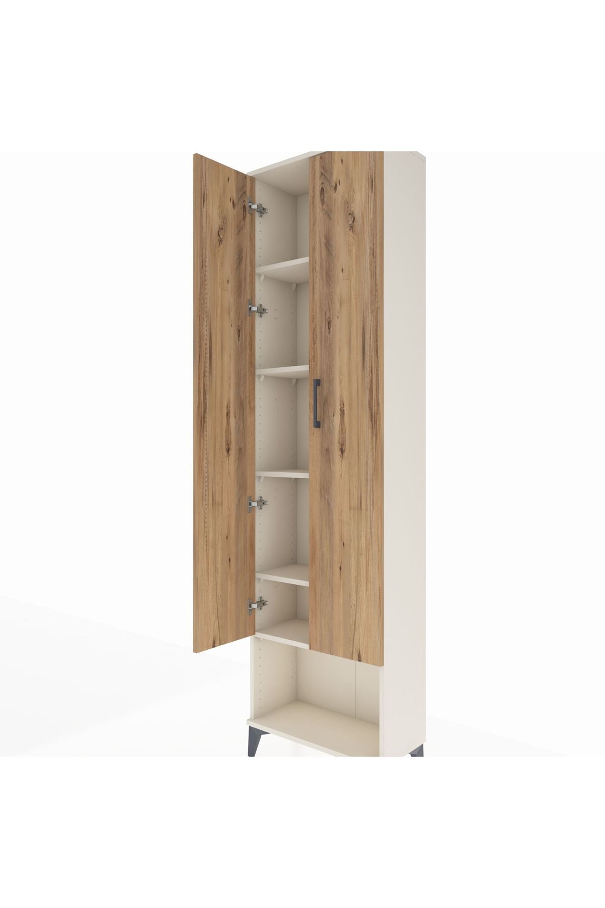 Arges Dolap 5 Raflı 2 Kapaklı 60x30x221 Aytaşı-Çam