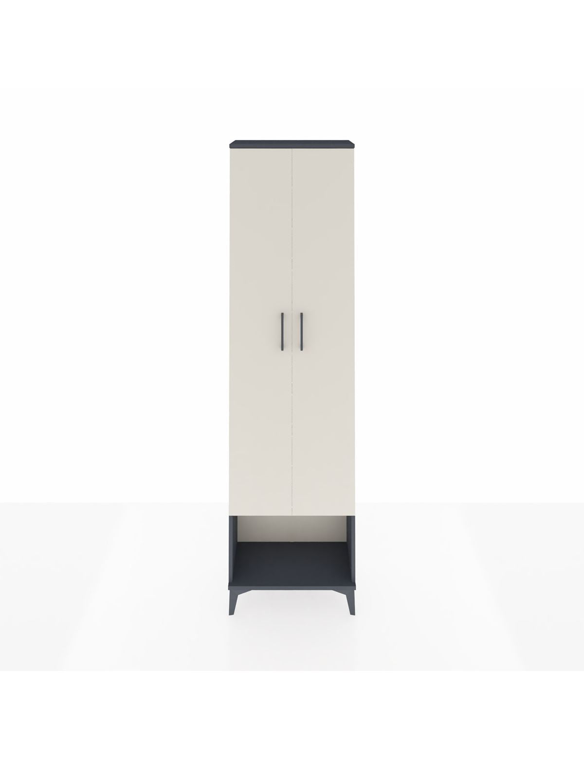 Arges Dolap 5 Raflı 2 Kapaklı 60x30x221 Antrasit-Aytaşı