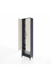 Arges Dolap 5 Raflı 2 Kapaklı 60x30x221 Antrasit-Aytaşı