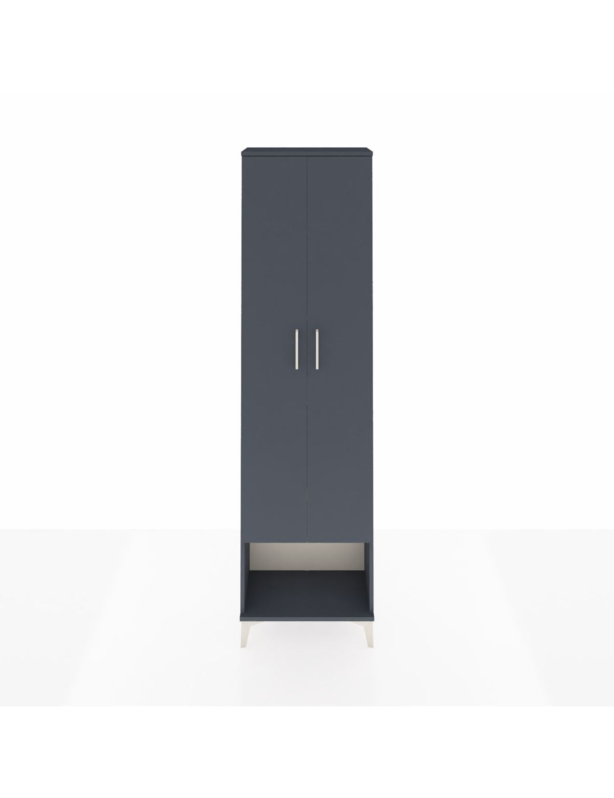 Arges Dolap 5 Raflı 2 Kapaklı 60x30x221 Antrasit-Antrasit