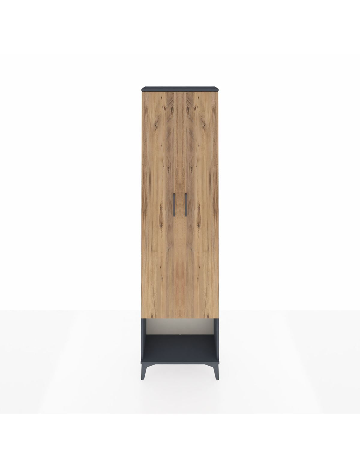 Arges Dolap 5 Raflı 2 Kapaklı 60x30x221 Antrasit-Çam