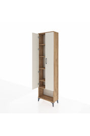 Arges Dolap 5 Raflı 2 Kapaklı 60x30x221 Çam-Aytaşı