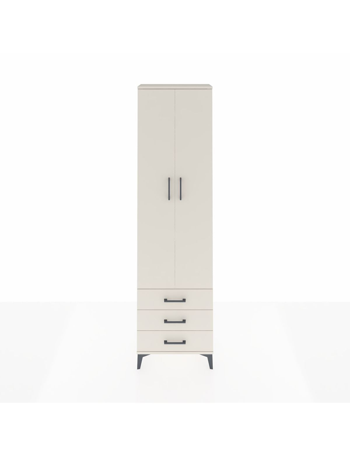 Arges Dolap 3 Raflı 3 Çekmeceli Tek Askılı 60x30x221 Aytaşı-Aytaşı