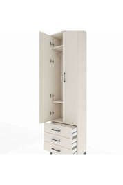 Arges Dolap 3 Raflı 3 Çekmeceli Tek Askılı 60x30x221 Aytaşı-Aytaşı
