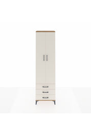 Arges Dolap 3 Raflı 3 Çekmeceli Tek Askılı 60x30x221 Çam-Aytaşı