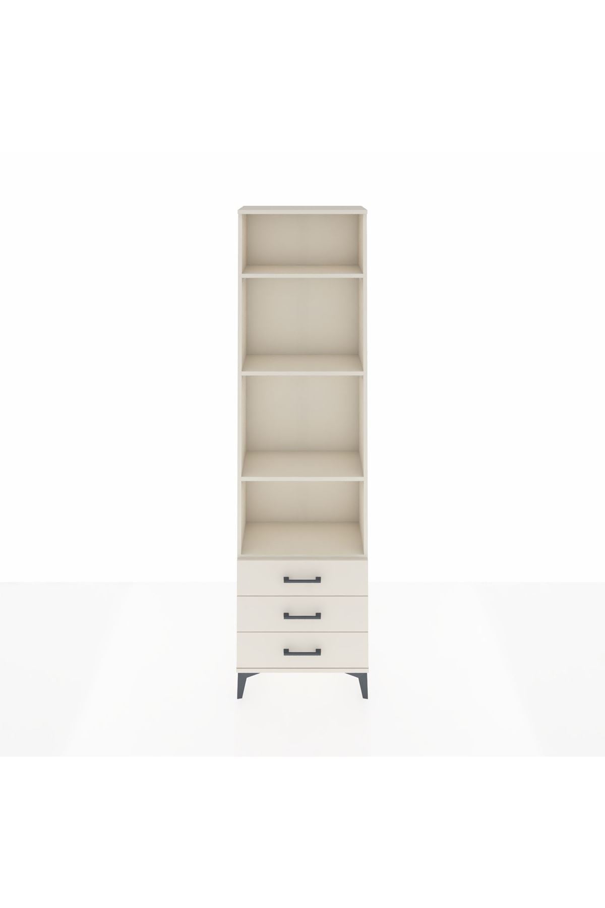 Arges Dolap 4 Raflı 3 Çekmeceli 60x30x221 Aytaşı-Aytaşı