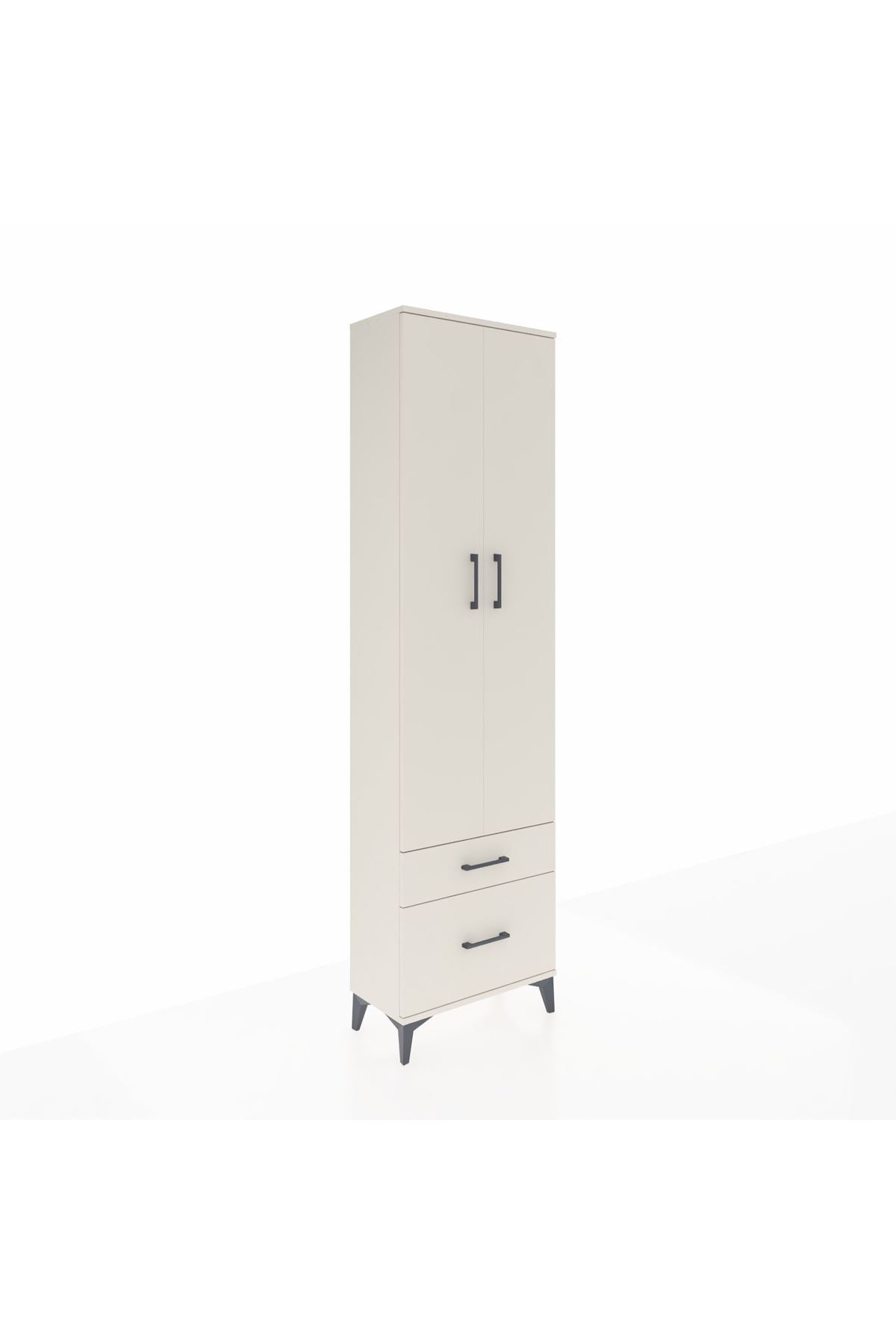 Arges Dolap 3 Raflı 2 Çekmeceli Tek Askılı 60x30x221 Aytaşı-Aytaşı