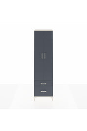 Arges Dolap 3 Raflı 2 Çekmeceli Tek Askılı 60x30x221 Aytaşı-Antrasit