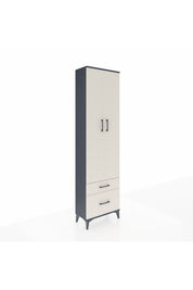 Arges Dolap 3 Raflı 2 Çekmeceli Tek Askılı 60x30x221 - S29M018V4A