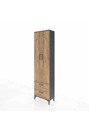 Arges Dolap 3 Raflı 2 Çekmeceli Tek Askılı 60x30x221 - S29M018V6A