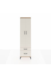 Arges Dolap 3 Raflı 2 Çekmeceli Tek Askılı 60x30x221 Çam-Aytaşı