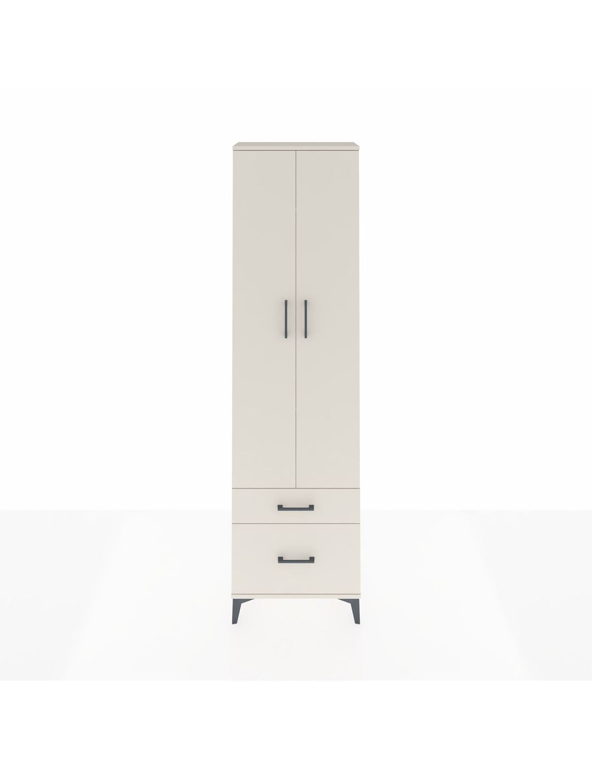 Arges Dolap 4 Raflı 2 Çekmeceli 2 Kapaklı 60x30x221 Aytaşı-Aytaşı