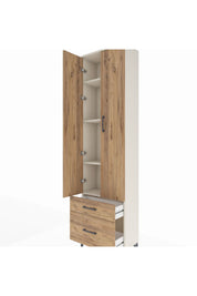 Arges Dolap 4 Raflı 2 Çekmeceli 2 Kapaklı 60x30x221 Aytaşı-Çam