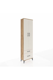 Arges Dolap 4 Raflı 2 Çekmeceli 2 Kapaklı 60x30x221 Çam-Aytaşı