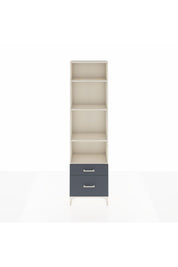 Arges Dolap 4 Raflı 2 Çekmeceli 60x30x221 Aytaşı-Antrasit