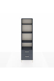 Arges Dolap 4 Raflı 2 Çekmeceli 60x30x221 Antrasit-Antrasit