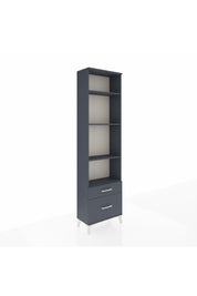 Arges Dolap 4 Raflı 2 Çekmeceli 60x30x221 Antrasit-Antrasit