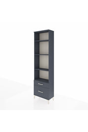 Arges Dolap 4 Raflı 2 Çekmeceli 60x30x221 Antrasit-Antrasit