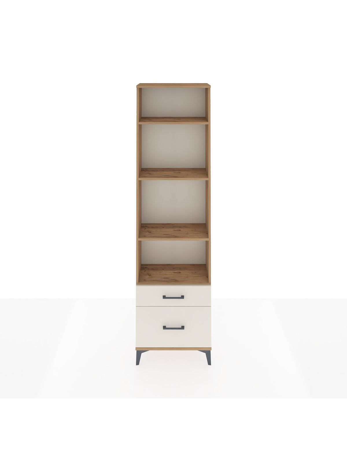 Arges Dolap 4 Raflı 2 Çekmeceli 60x30x221 Çam-Aytaşı