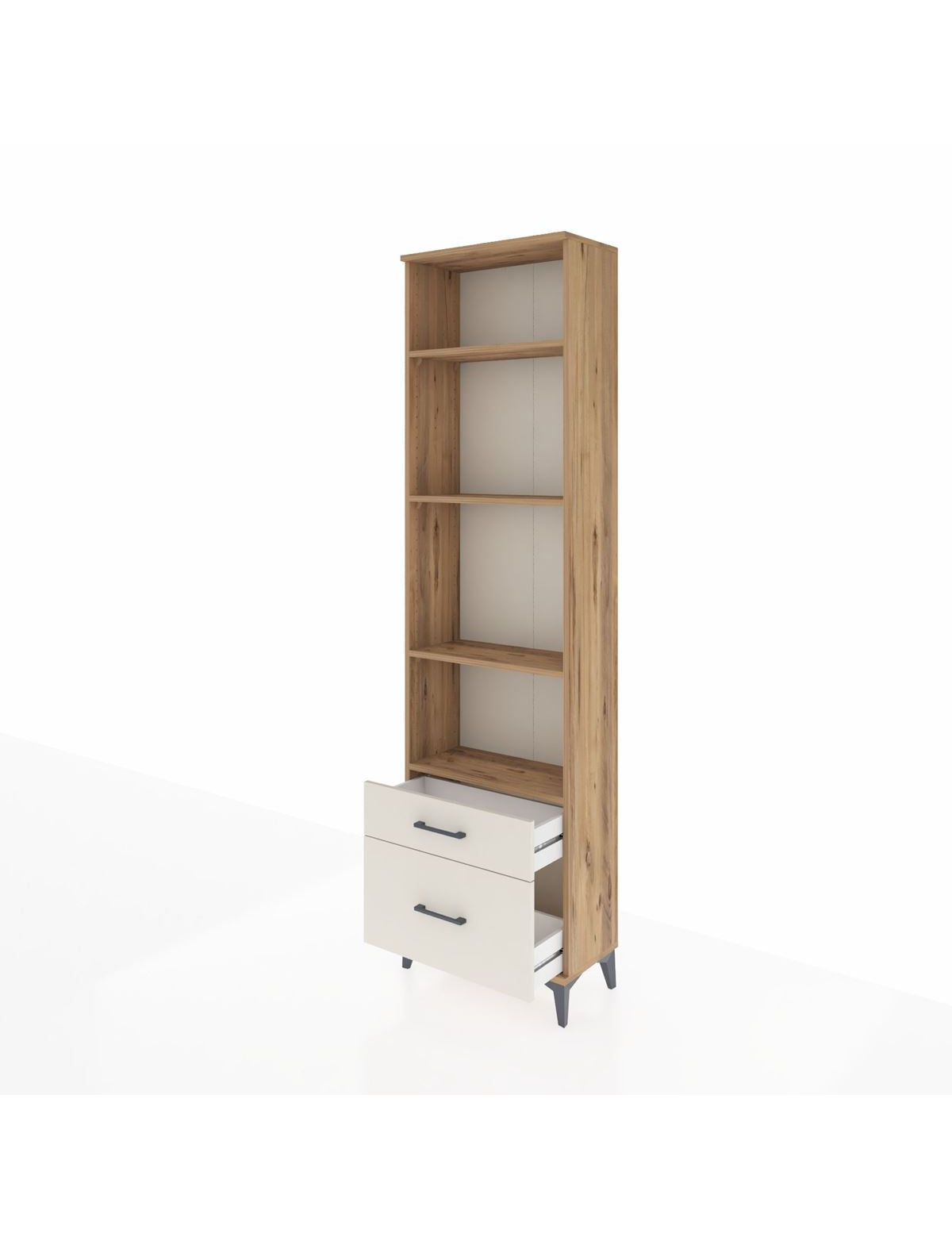 Arges Dolap 4 Raflı 2 Çekmeceli 60x30x221 - S29M020V7A