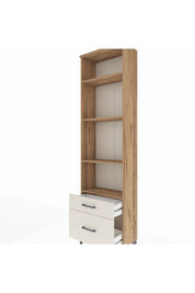 Arges Dolap 4 Raflı 2 Çekmeceli 60x30x221 Çam-Aytaşı