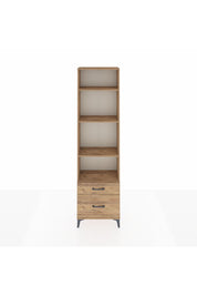 Arges Dolap 4 Raflı 2 Çekmeceli 60x30x221 Çam-Çam