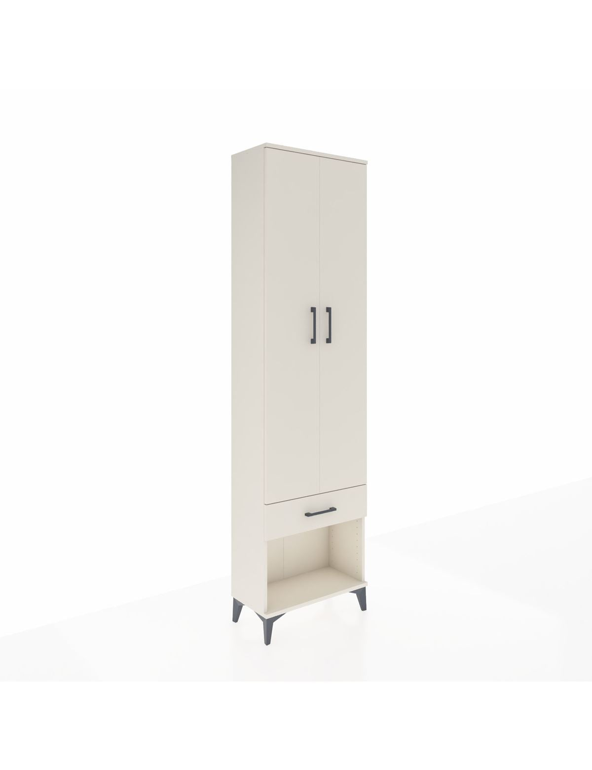 Arges Dolap 3 Raflı Tek Çekmeceli Tek Askılı 60x30x221 Aytaşı-Aytaşı