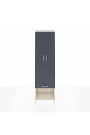 Arges Dolap 3 Raflı Tek Çekmeceli Tek Askılı 60x30x221 Aytaşı-Antrasit