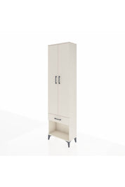 Arges Dolap 4 Raflı Tek Çekmeceli 2 Kapaklı 60x30x221 Aytaşı-Aytaşı