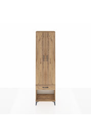 Arges Dolap 4 Raflı Tek Çekmeceli 2 Kapaklı 60x30x221 Çam-Çam